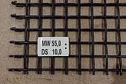 Maschenweite 55,0 mm Draht 10,0 mm Quadratmasche Federstahldraht passend für Metso Siebmaschine S3.7 uns bekanntes Maß Spa 1495 x FL 1220 mm
